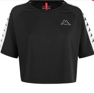 Kappa cropped T shirt Size large